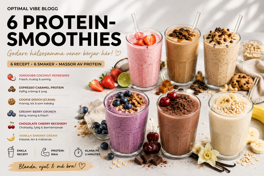 6 Proteinsmoothies som gör din hälsoresa godare