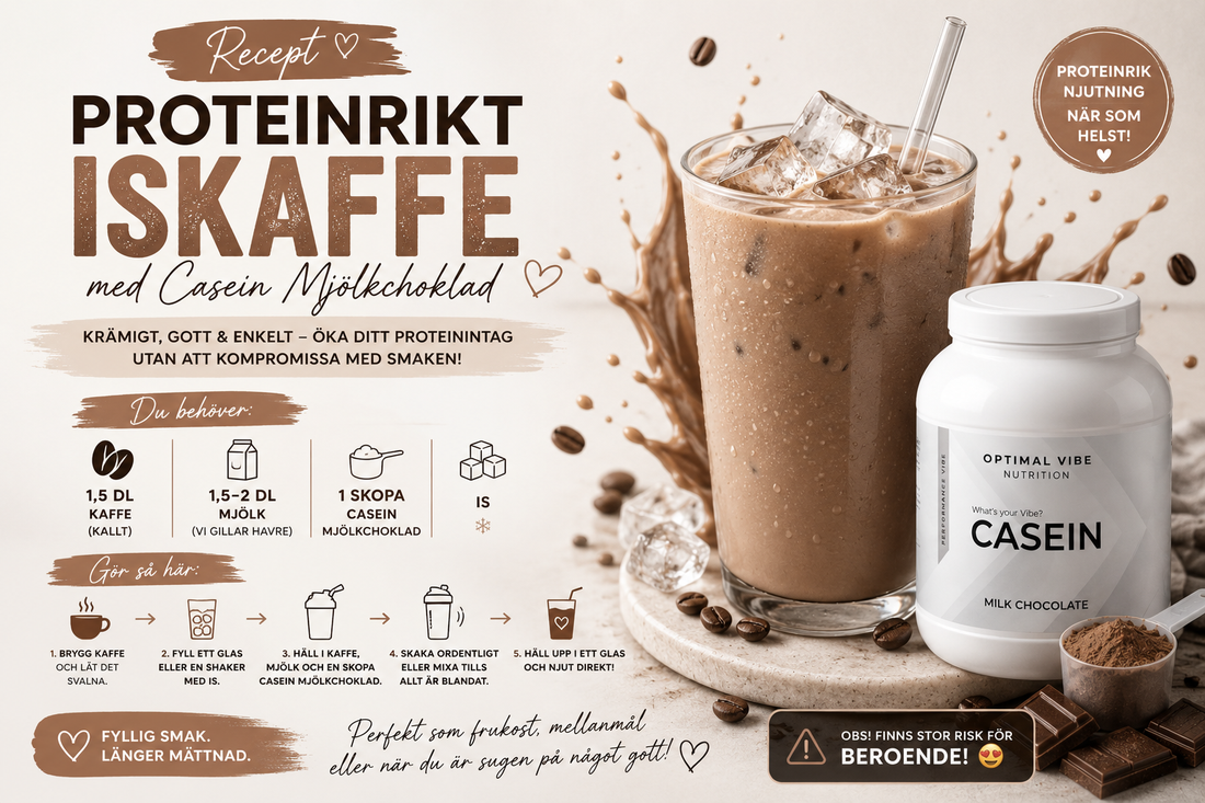 Iskaffe med Casein Choklad ☕🍫