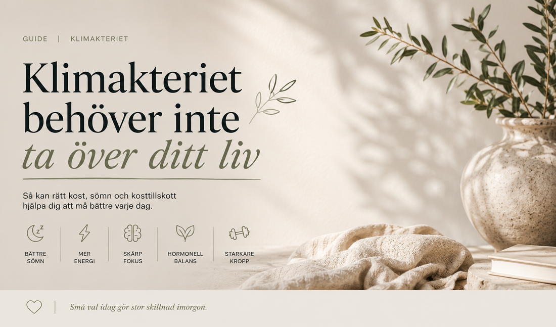 Klimakteriet – de bästa kosttillskotten för kropp, hormoner och välmående